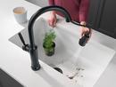 Single Handle Pull Down Touchless Kitchen Faucet in Matte Black 