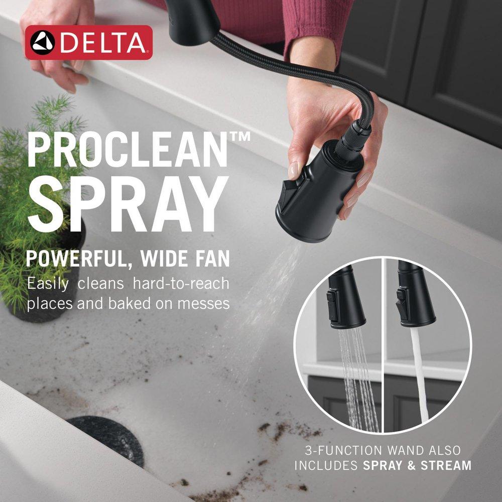 Single Handle Pull Down Touchless Kitchen Faucet in Matte Black 