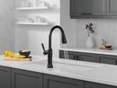 Single Handle Pull Down Touchless Kitchen Faucet in Matte Black 