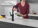 Single Handle Pull Down Touchless Kitchen Faucet in Matte Black 