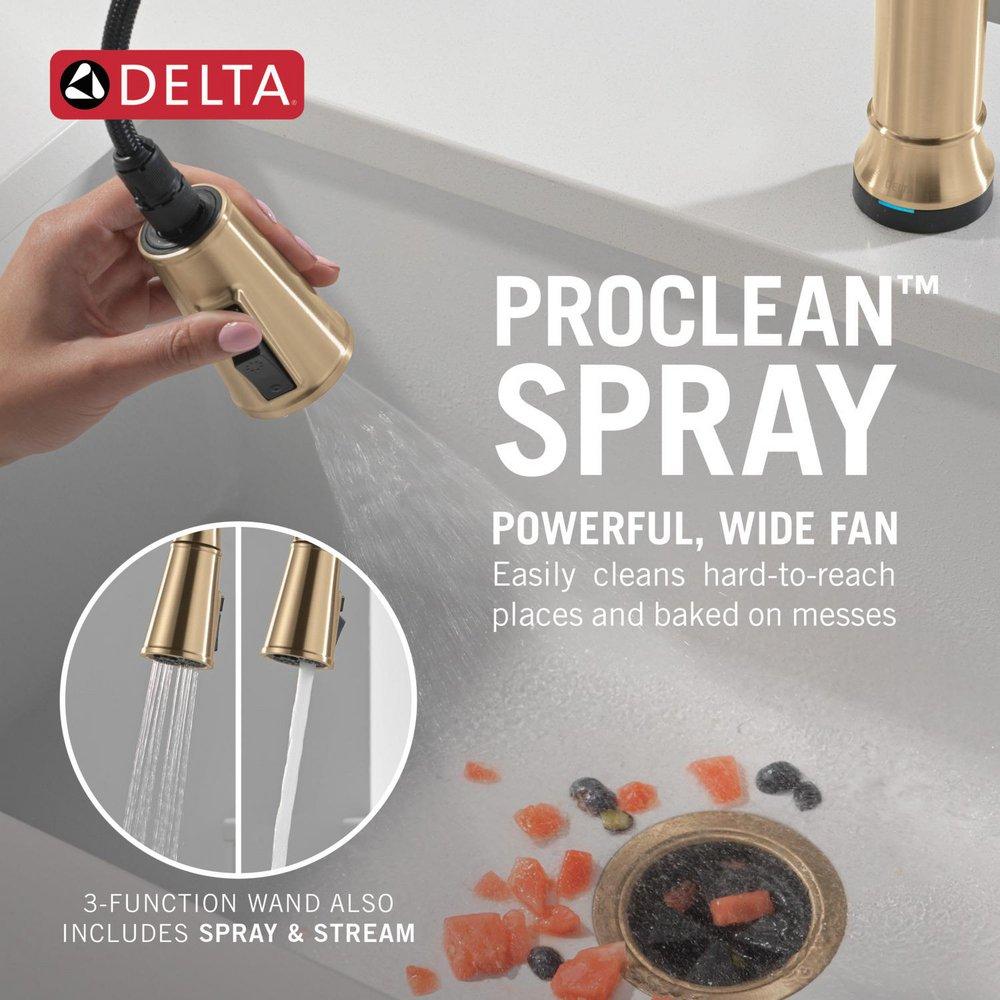 DELTA RENALDI TOUCH2O KITCHEN FAUCET WITH TOUCHLESS TECHNOLOGY 