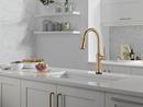 Single Handle Pull Down Touchless Kitchen Faucet in Lumicoat Champagne Bronze 