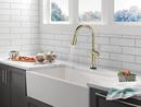 Single Handle Pull Down Touchless Kitchen Faucet in Arctic Stainless 