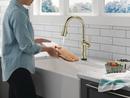 Single Handle Pull Down Touchless Kitchen Faucet in Arctic Stainless 
