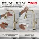 Single Handle Pull Down Touchless Kitchen Faucet in Arctic Stainless 