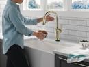 Single Handle Pull Down Touchless Kitchen Faucet in Arctic Stainless 