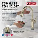 Single Handle Pull Down Touchless Kitchen Faucet in Arctic Stainless 