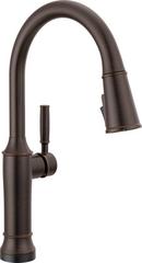 Single Handle Pull Down Touchless Kitchen Faucet in Venetian Bronze