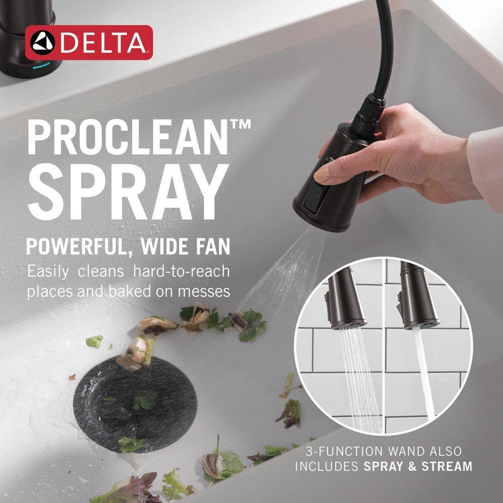 Single Handle Pull Down Touchless Kitchen Faucet in Venetian Bronze 