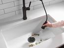 Single Handle Pull Down Touchless Kitchen Faucet in Venetian Bronze 