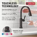 Single Handle Pull Down Touchless Kitchen Faucet in Venetian Bronze 