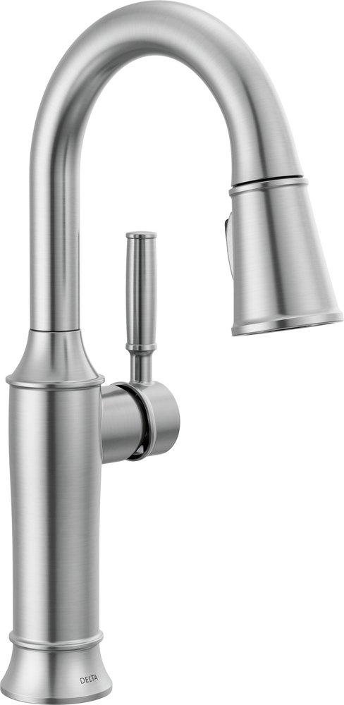 DELTA RENALDI SINGLE HANDLE PULL-DOWN BAR / PREP FAUCET 