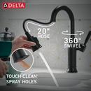 Delta Faucet Matte Black Single Handle Pull Down Bar Faucet 