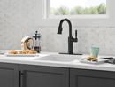 Delta Faucet Matte Black Single Handle Pull Down Bar Faucet 