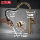 Delta Faucet Lumicoat Champagne Bronze Single Handle Pull Down Bar Faucet 