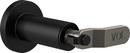 Single Handle Volume Control Valve Trim in Matte Black with Luxe Steel
