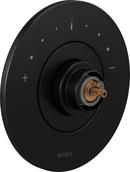 Single Handle Thermostatic Valve Trim in Matte Black (Handle Sold Separately)