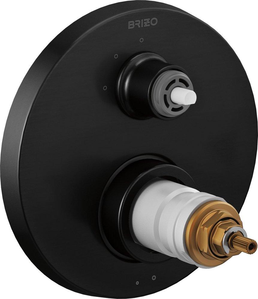 BRIZO LITZE TEMPASSURE THERMOSTATIC VALVE WITH 3-FUNCTION DIVERTER TRIM - LESS HANDLES 