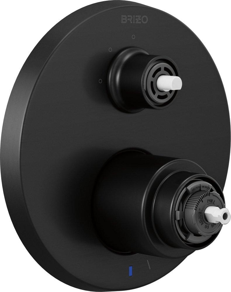 BRIZO LITZE PRESSURE BALANCE VALVE WITH INTEGRATED 3-FUNCTION DIVERTER TRIM - LESS HANDLES 
