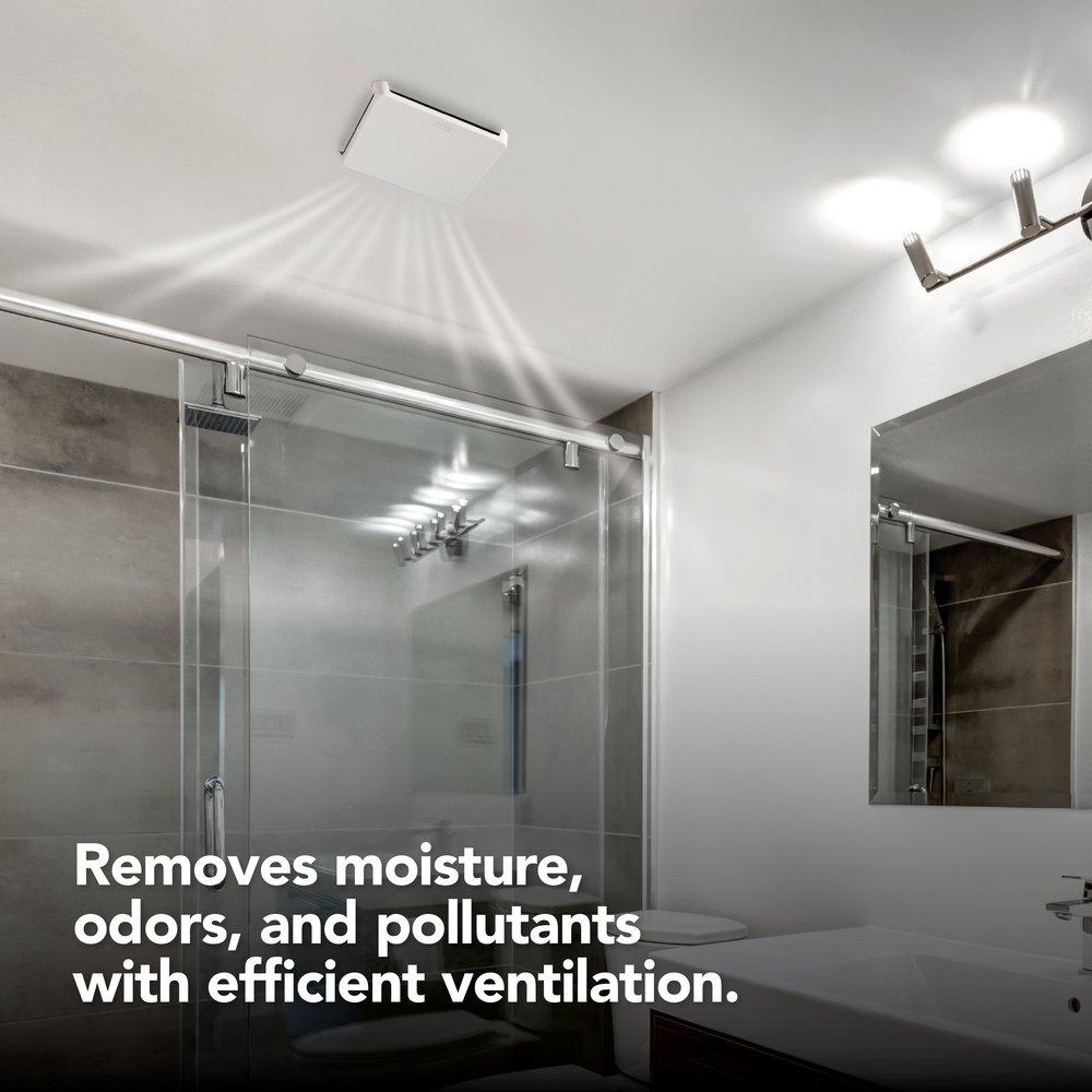 50 CFM Bathroom Ventilation Fan in White - Energy Star Rated 