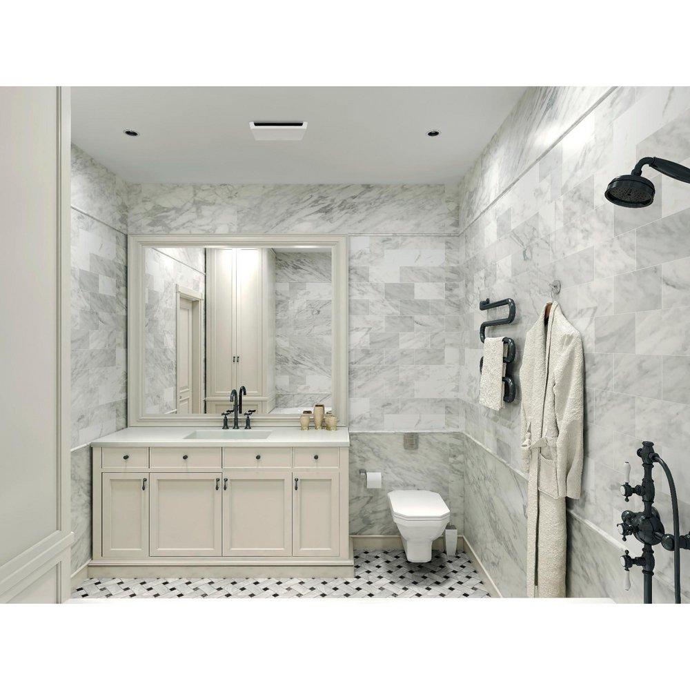 50 CFM Bathroom Ventilation Fan in White - Energy Star Rated 