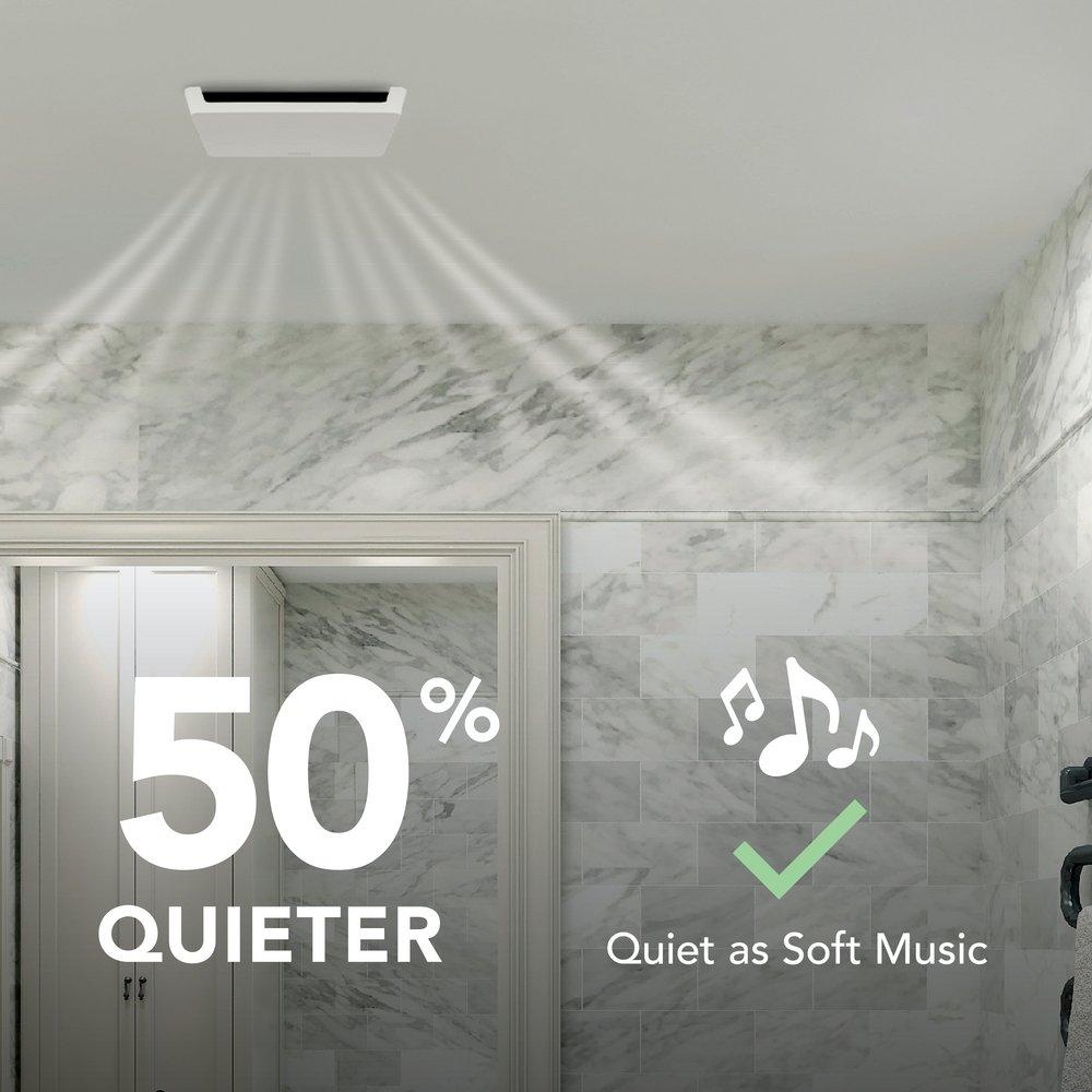 50 CFM Bathroom Ventilation Fan in White - Energy Star Rated 