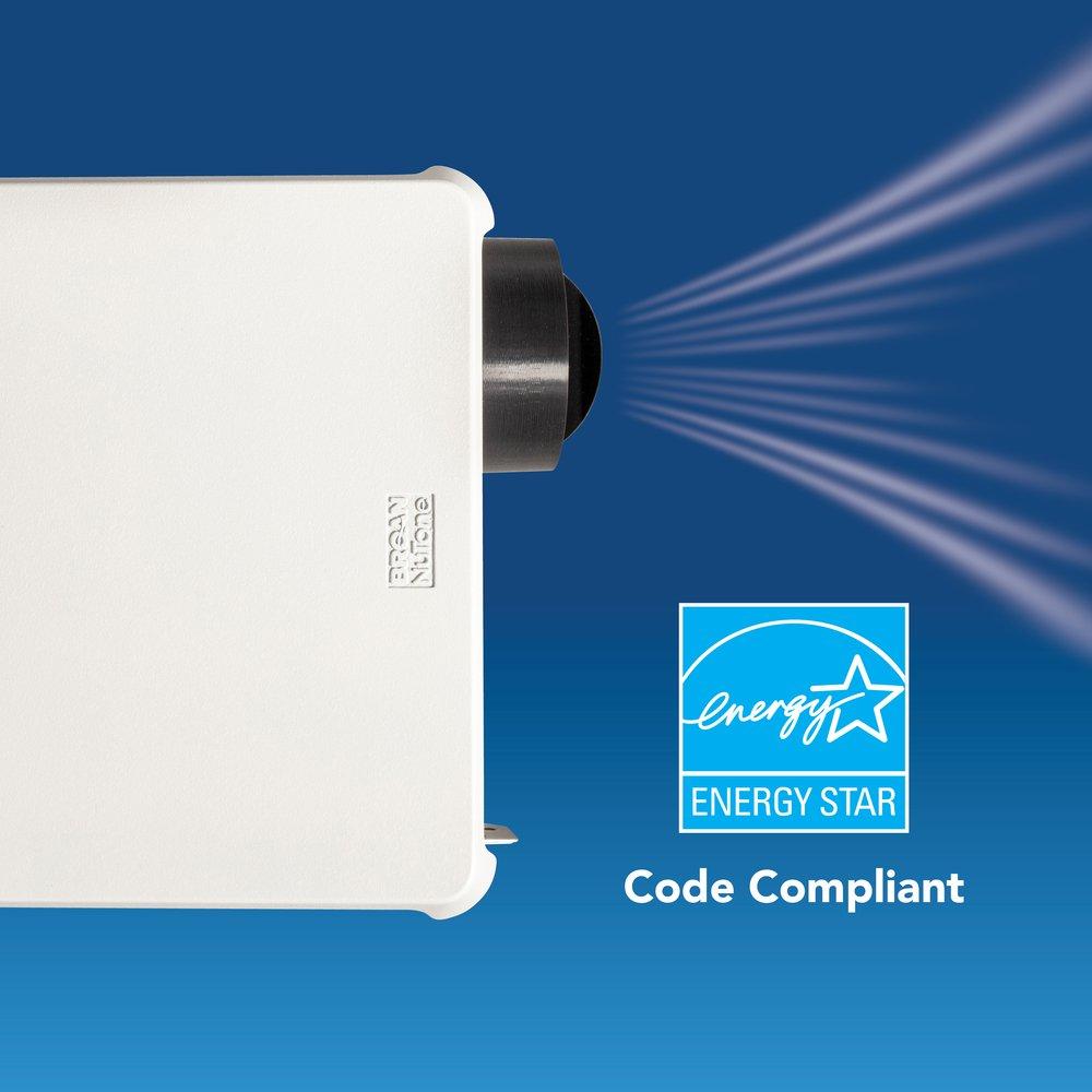 50 CFM Bathroom Ventilation Fan in White - Energy Star Rated 