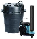 Little Giant 10 ft. 115V Plastic Sewage Pump System 