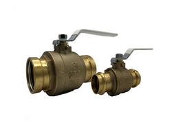 2-1/2 in Brass Full Port Press Ball Valve