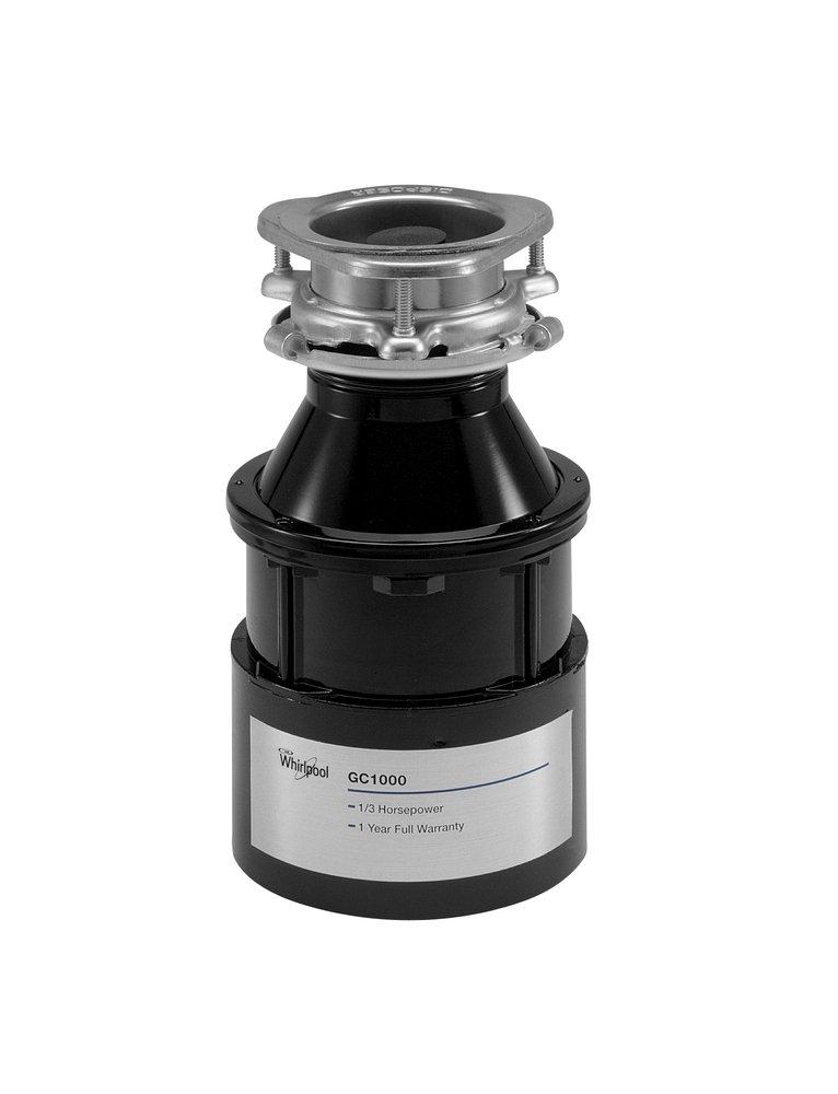Whirlpool Stainless Steel Continuous Feed Garbage Disposal with Power Cord 