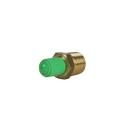 Jones Stephens Brass 1/4 in. MIP Gas Test Gauge Assembly Air Valve and Cap 