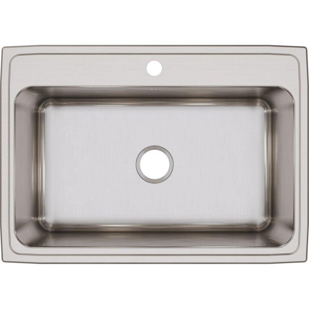 Elkay Lustrous Satin 31 x 22 in. Stainless Steel Single Bowl Drop-in Kitchen Sink in Lustrous Satin 