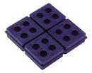 2 x 2 x 3/4 in. Equipment Pad Natural Rubber