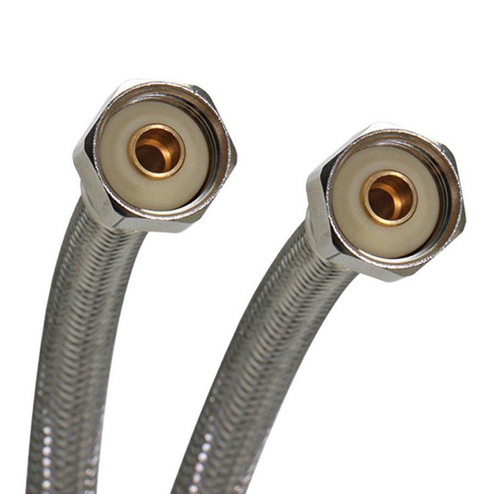 Fluidmaster Stainless Steel 1/2 in. Braided Stainless Sink Flexible Water Connector 
