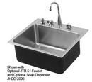 19 x 22 in. 1 Hole Stainless Steel Single Bowl Drop-in Kitchen Sink in No. 4