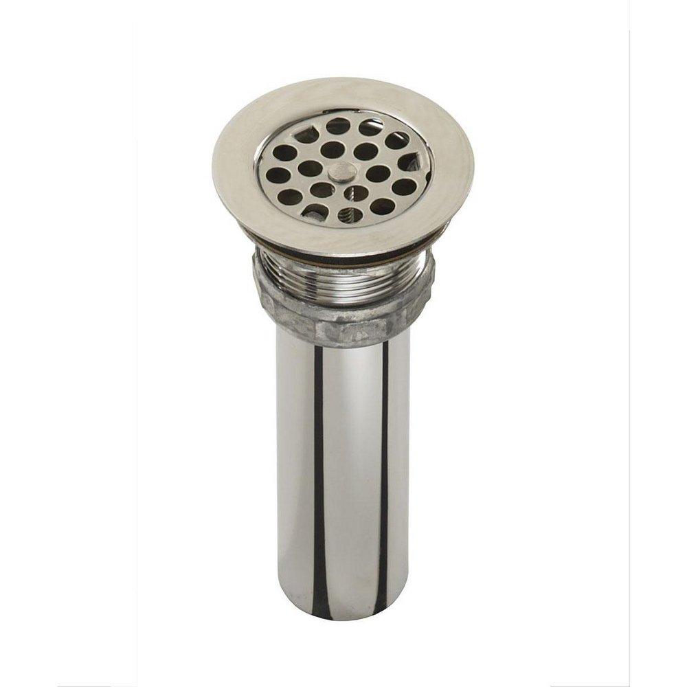 Just Manufacturing Chrome Plated Brass Stainless Steel Drain with Removeable Strainer 