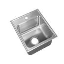 19 x 20 in. 1 Hole Stainless Steel Single Bowl Drop-in Kitchen Sink in No. 4