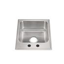 Just Manufacturing Brushed Steel 15 x 18 in. 2 Hole Drop-in Stainless Steel Bar Sink 