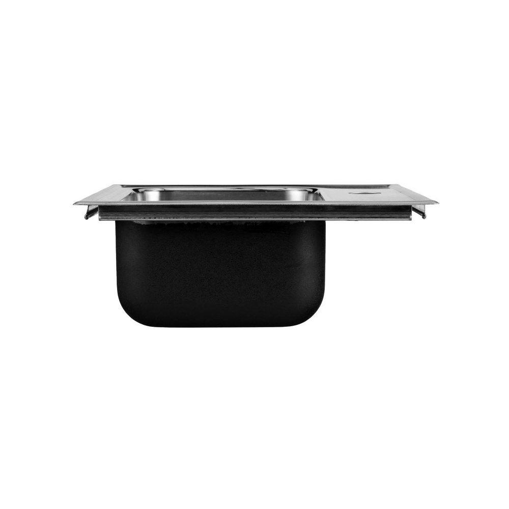 Just Manufacturing Brushed Steel 15 x 15 in. 3 Hole Drop-in Stainless Steel Bar Sink 