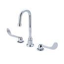 Just Manufacturing PVD Polished Chrome Two Handle Kitchen Faucet 