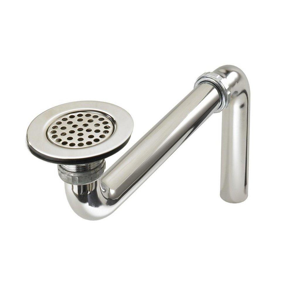 Just Manufacturing Chrome Plated Brass ADA Compliant Stainless Steel Drain with Removeable Strainer 