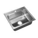 Just Manufacturing Brushed Steel Single Bowl Drop-In Kitchen Sink 