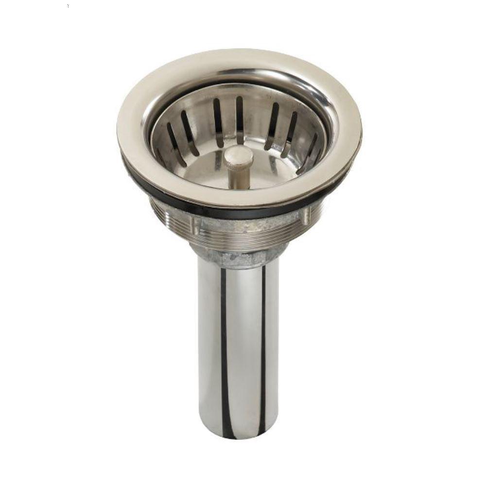 Just Manufacturing Chrome Plated Brass Stainless Steel Sink Strainer 
