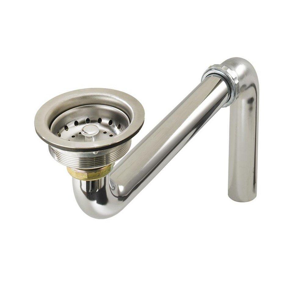 Just Manufacturing Chrome Plated Brass ADA Stainless Steel Sink Strainer 