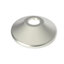 5/8 in. Brass Shallow Box Escutcheon in Nickel