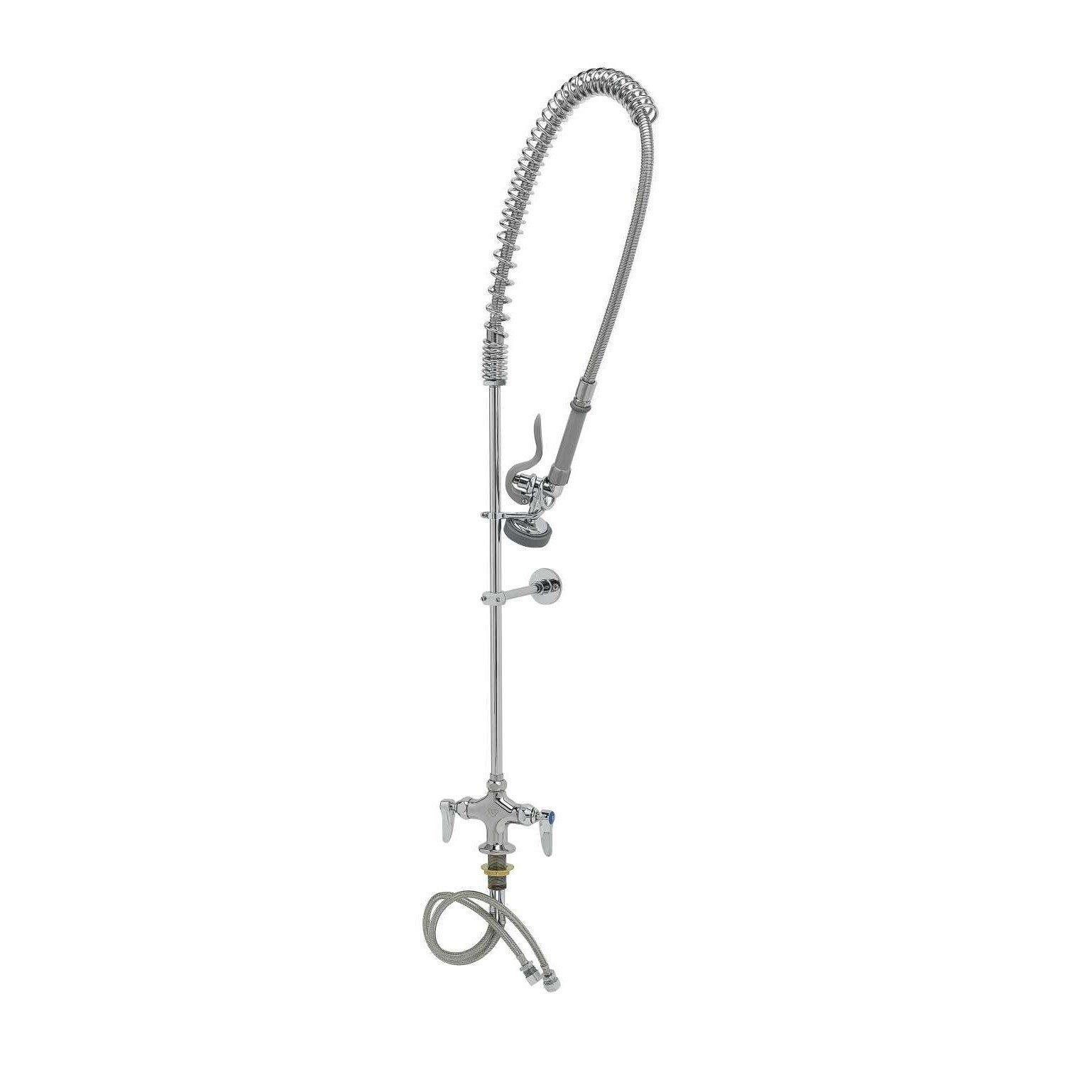T&S Brass Chrome Plated Deckmount Mixing Faucet 