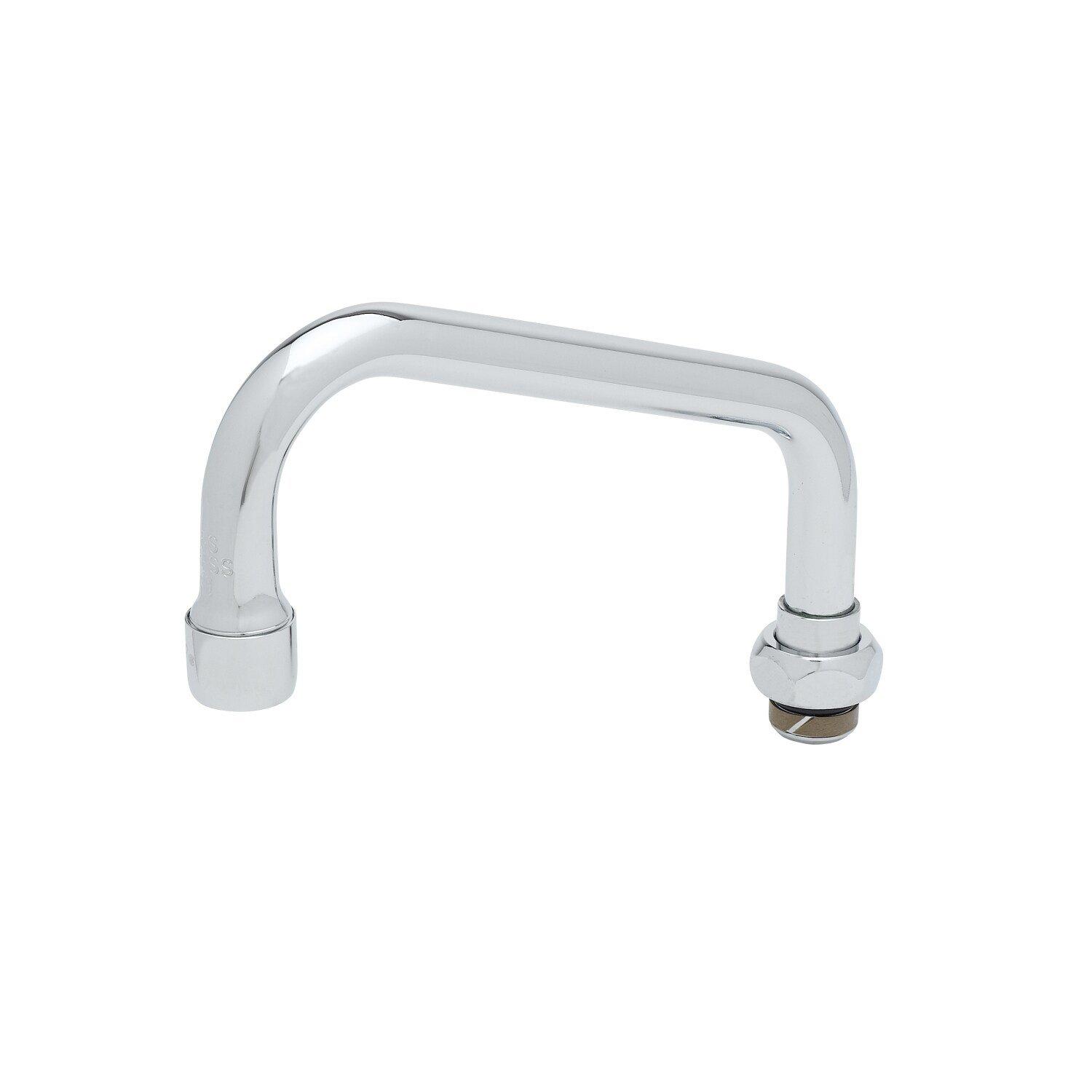 T&S Brass Chrome 5-63/1000 in. Brass Swing Spout 