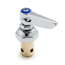 T&S Brass Chrome Plated Cold Spindle Assembly with Metal Lever Handle 