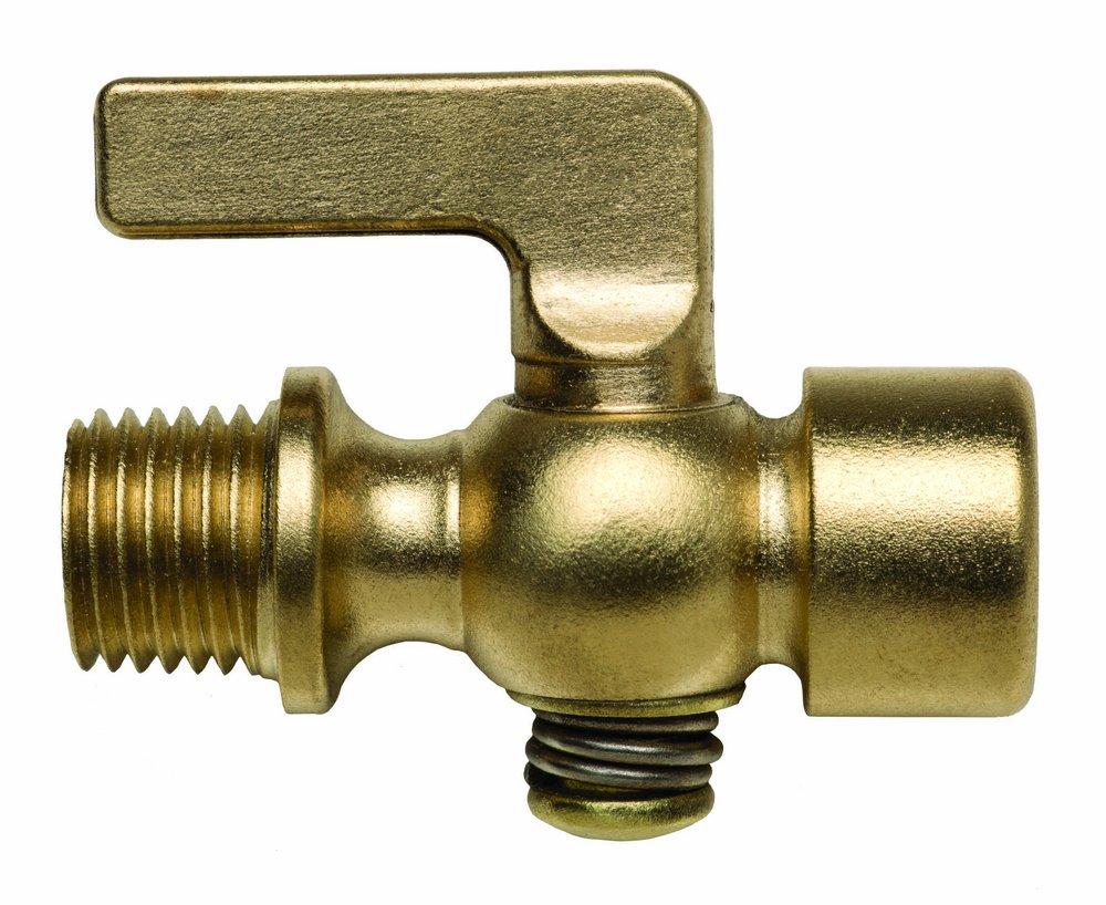 Apollo Valves Satin Brass Brass 80 psig Female Shut Off Valve 