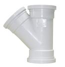 TRENCH TOUGH PLUS White Gasket PVC Sch. 40 Double Sewer Wye (Fabricated) 
